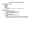 [Accepted Files / Compatible Software]