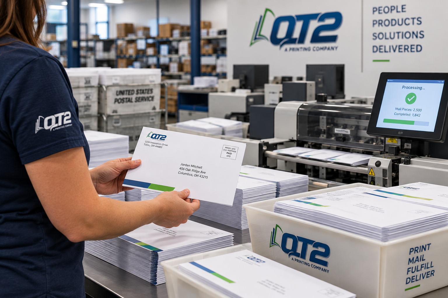printing materials to reflect services